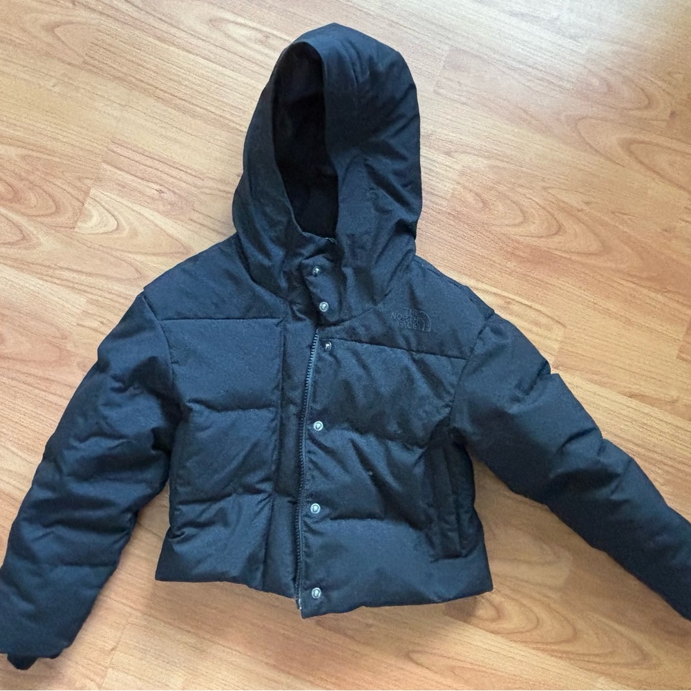 The North Face Kids Black Sparkle Puffer Jacket
